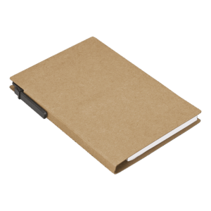 Recycled Notebook with Pen and Flags