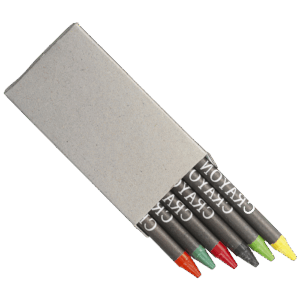 Crayons in Recycled Box Set of 6