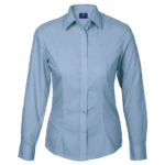 Basic Poly Cotton Blouse Long Sleeve Ladies